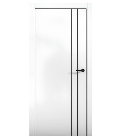 Дверь межкомнатная DV doors R-4, Арктик, з-к m1895