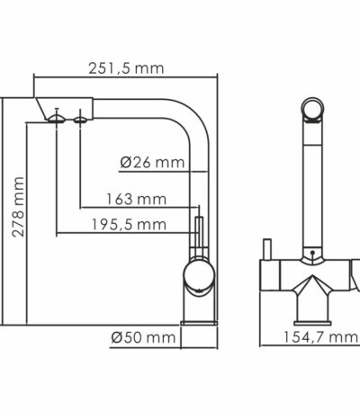 WasserKRAFT A8387 Смеситель для кухни под фильтр