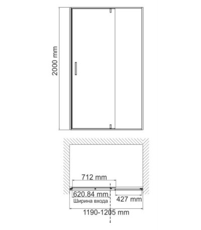 Neime 19P05 Душевая дверь WasserKRAFT