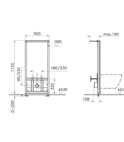 VitrA Frame Рама д/подвесного биде 880-5800