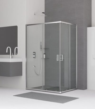 Душевой уголок  90*100*185 RGW CL-44 Прямоуг./Хром/Прозрачное/5 мм
