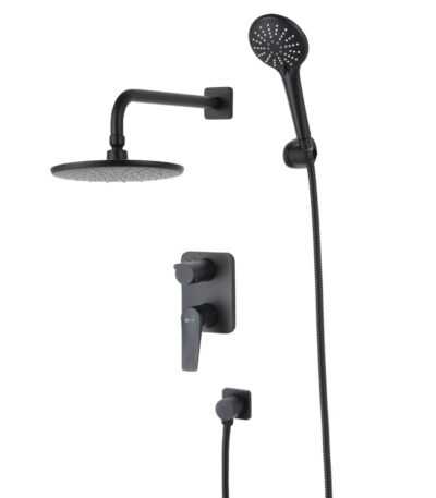 Lemark LM3729BL Bronx Смеситель для душа встраиваемый с доп 3 функциональной лейкой, черный