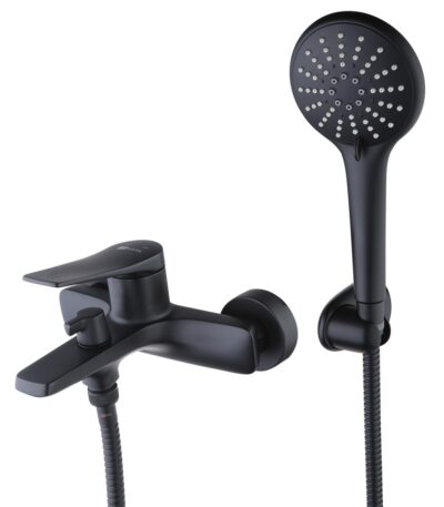 Lemark LM3714BL Bronx Смеситель для ванны с коротким изливом, черный