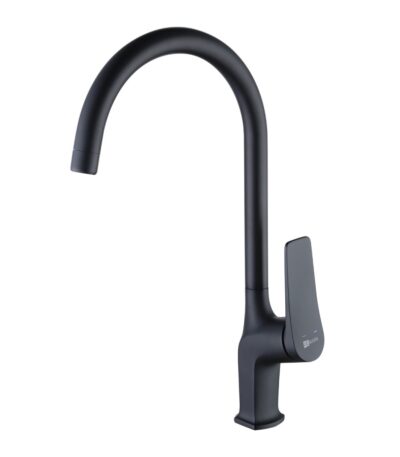 Lemark LM3705BL Bronx Смеситель для кухни, с высоким поворотным изливом, черный