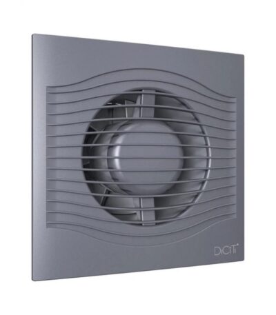 Вентилятор D100 SLIM 4C dark gray metall с обратным клапаном DICITI