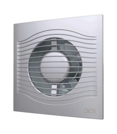 Вентилятор D100 SLIM 4С gray metall с обр. клапаном DICITI