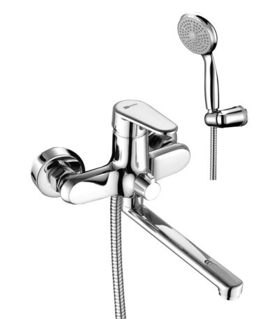 Lemark LM0317C Point Смеситель универсальный с плоск. изливом 200мм.