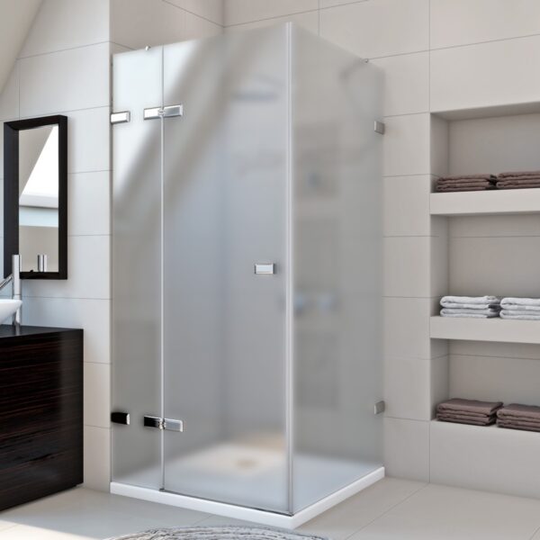 Душевое ограждение трехегментное Trend Square GK-863TWO 100*100 матовое, хром